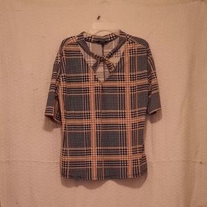 A.U.W Woman's Checkered Blouse